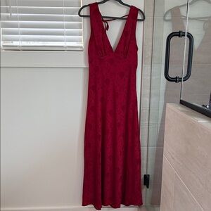 Jessica Simpson Backless Red Dress
